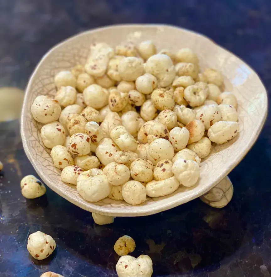 Export-quality Makhana in branded retail packaging